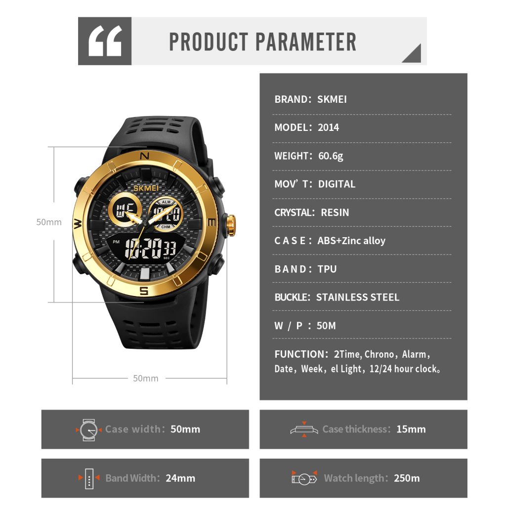 Jam Tangan Wanita Skmei 2014 Original analog Sport Watch