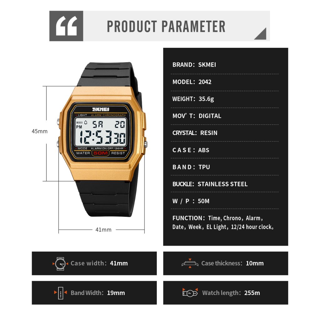 Jam Tangan Wanita Skmei 2042 Original analog Sport Watch