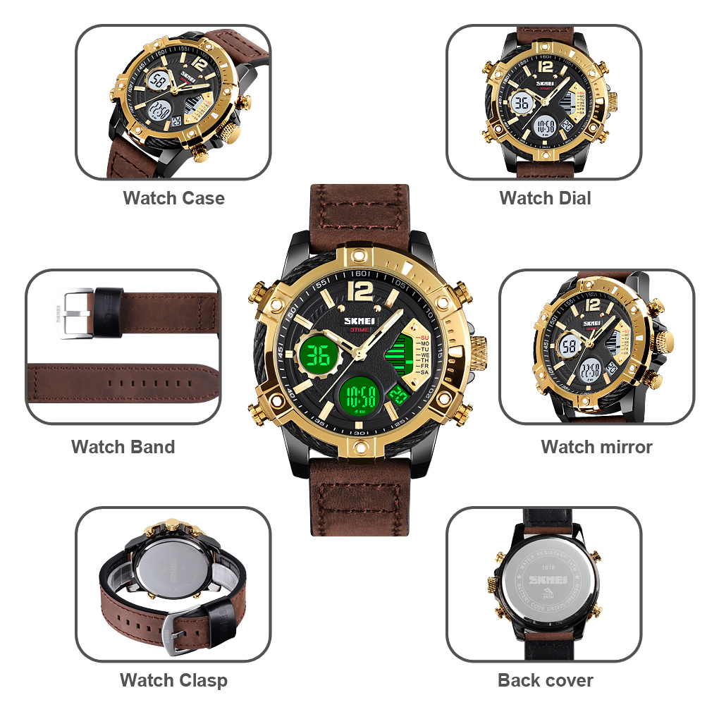 Jam Tangan Wanita Skmei 1618 Original analog Sport Watch