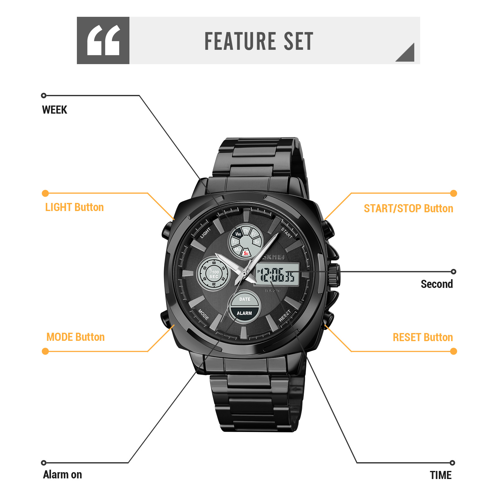 1673主图17 Jam Tangan Wanita Skmei 1673 Original analog Sport Watch