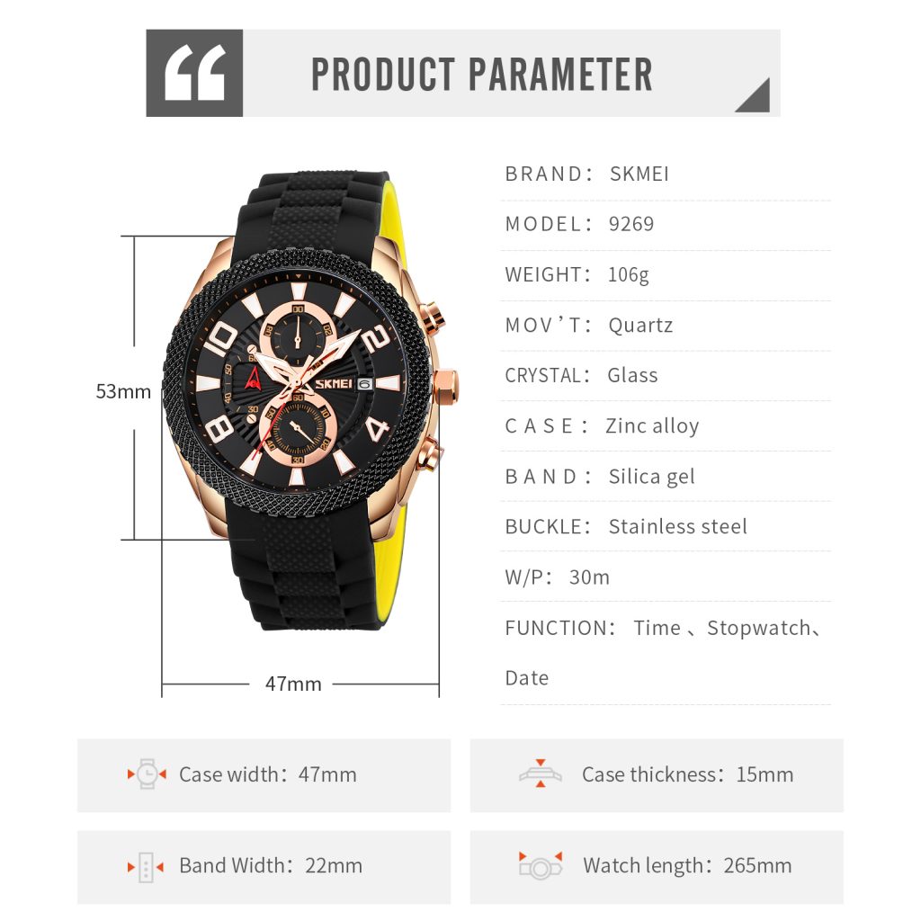 Jam Tangan Wanita Skmei 9269 Original analog Sport Watch