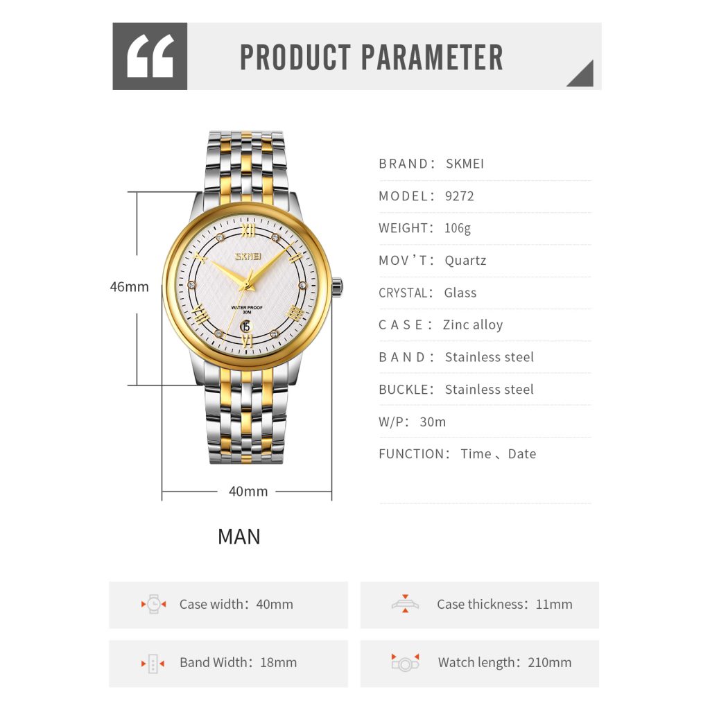 Jam Tangan Wanita Skmei 9272 Original analog Sport Watch