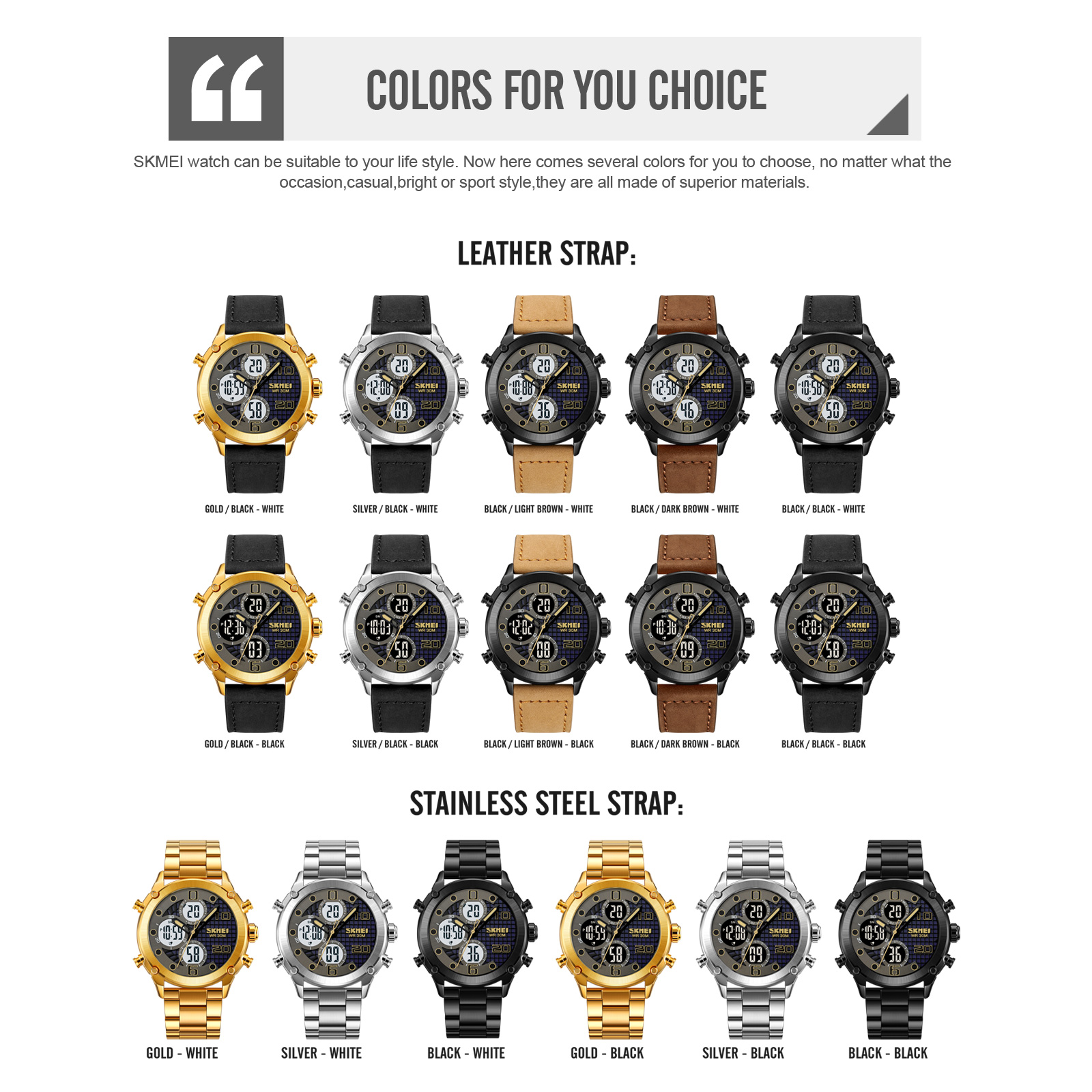 1975主图37 Jam Tangan Wanita Skmei 1975 Original analog Sport Watch