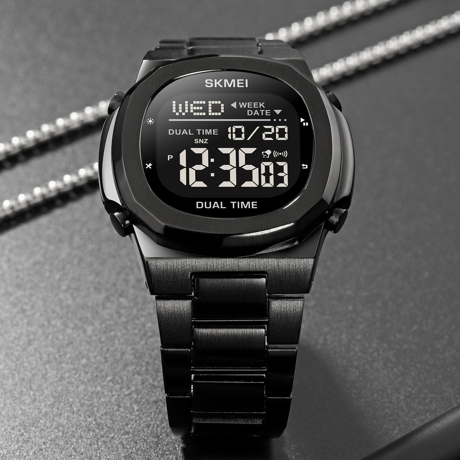 2004主图10 Jam Tangan Wanita Skmei 2004 Original analog Sport Watch