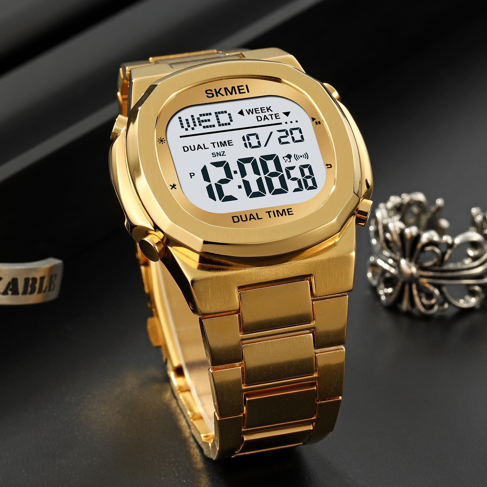 2004主图7 Jam Tangan Wanita Skmei 2004 Original analog Sport Watch