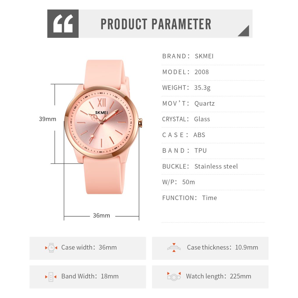 Jam Tangan Wanita Skmei 2008 Original analog Sport Watch