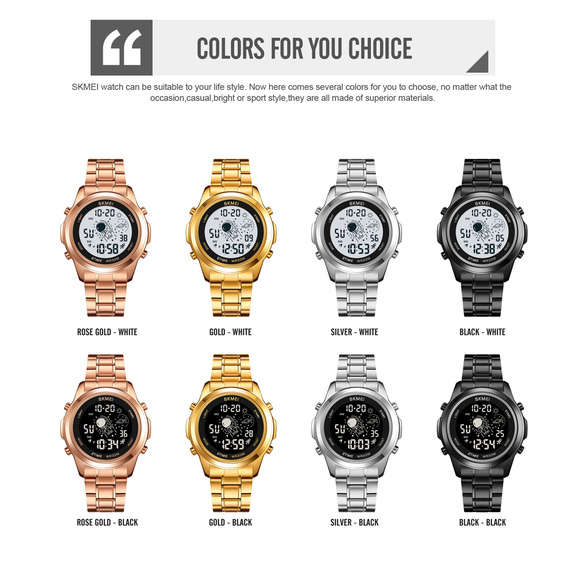 2019主图24 Jam Tangan Wanita Skmei 2019 Original analog Sport Watch