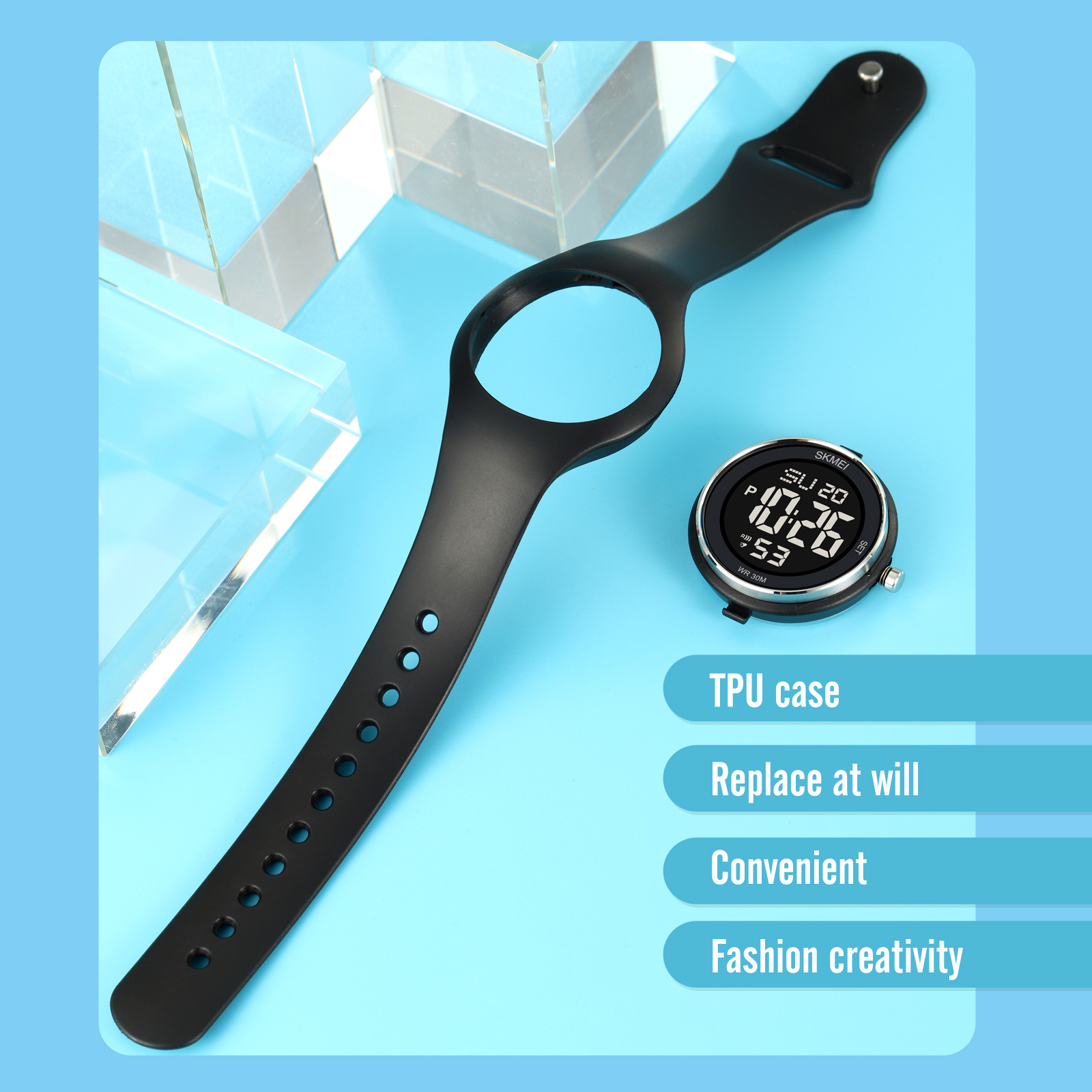2026主图34 Jam Tangan Wanita Skmei 2026 Original analog Sport Watch