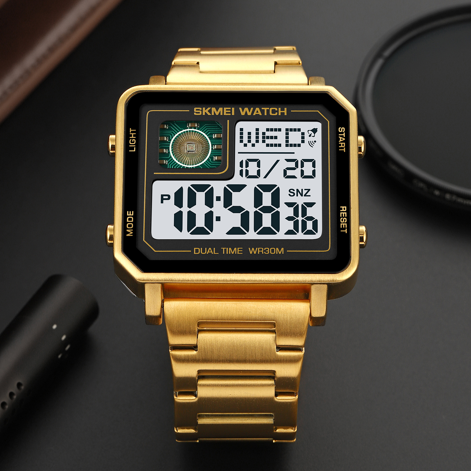 2033主图7 Jam Tangan Wanita Skmei 2033 Original analog Sport Watch