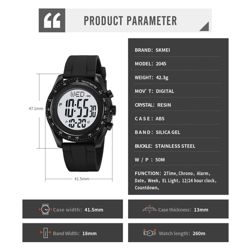 Jam Tangan Wanita Skmei 2045 Original analog Sport Watch