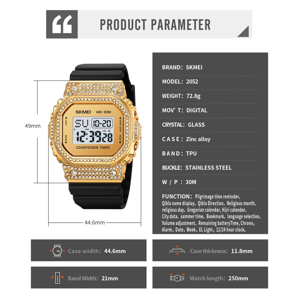 Jam Tangan Wanita Skmei 2052 Original analog Sport Watch