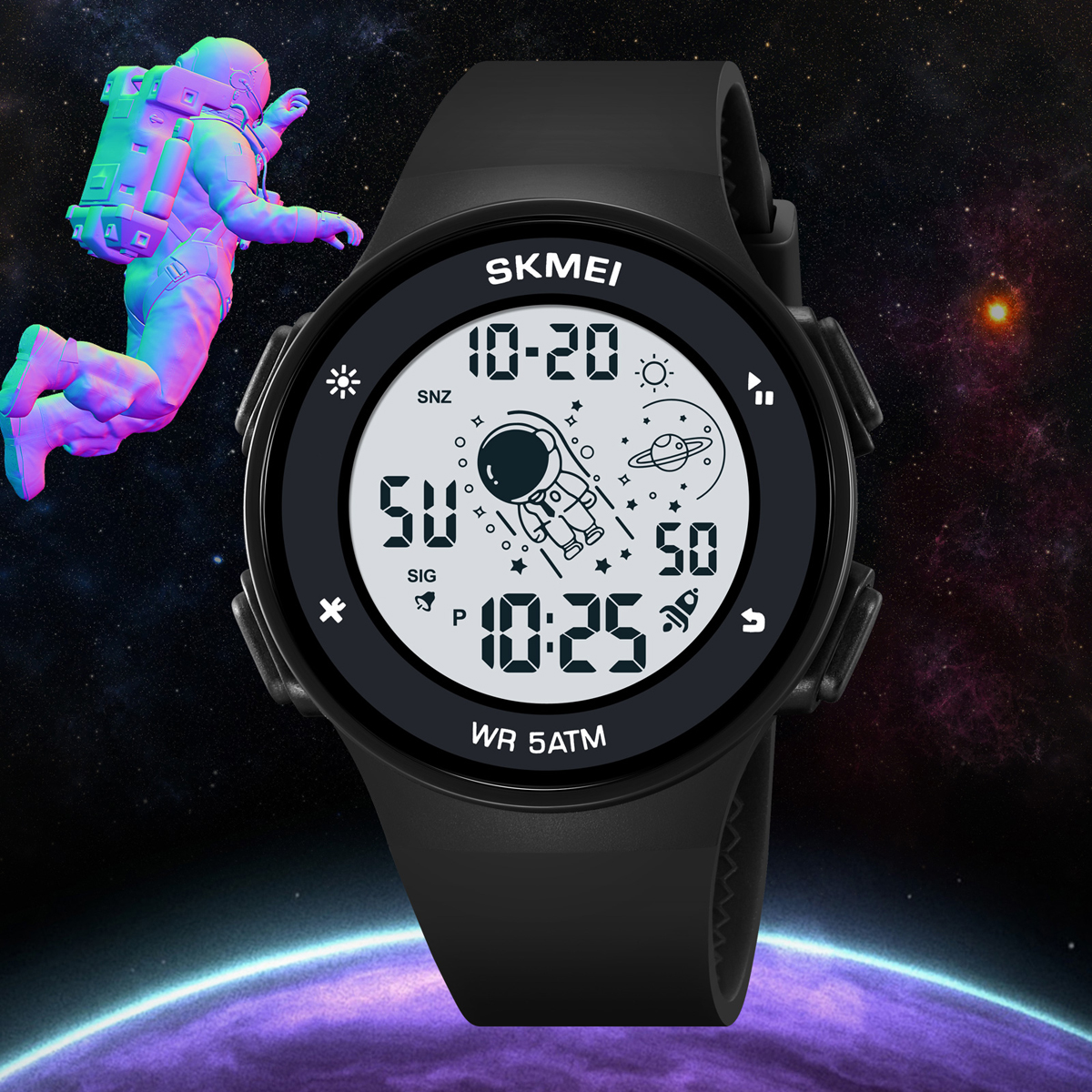 2068主图4 Jam Tangan Wanita Skmei 2068 Original analog Sport Watch