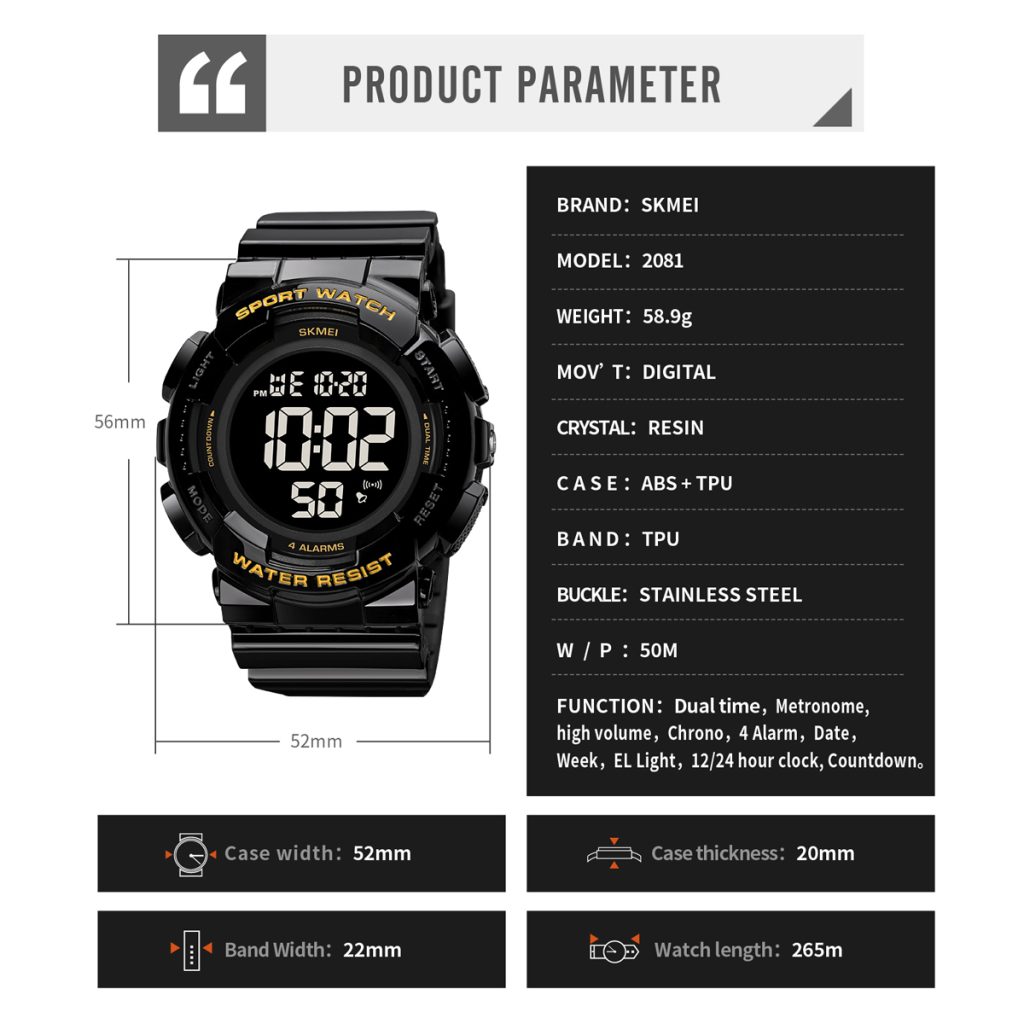 Jam Tangan Wanita Skmei 2081 Original analog Sport Watch