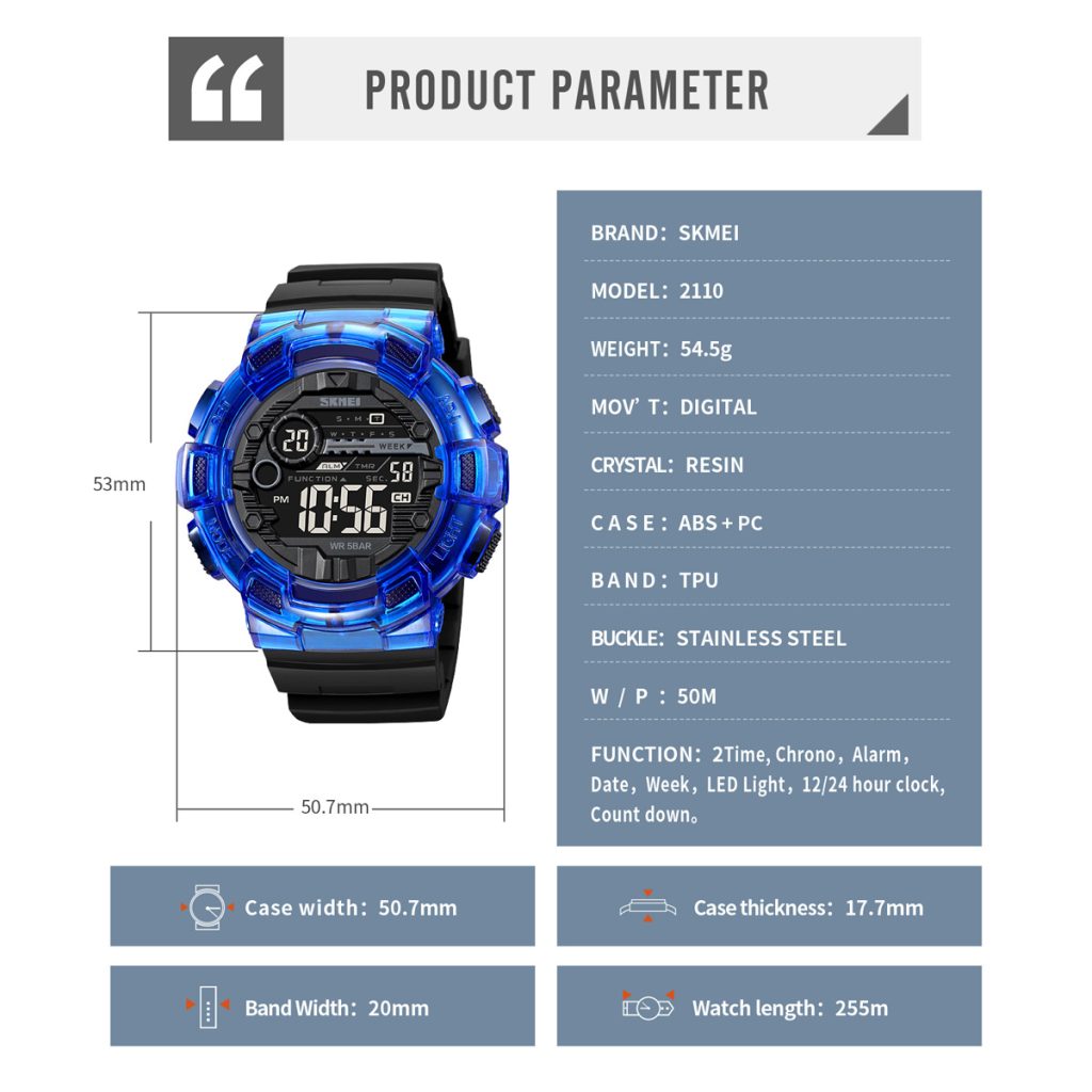 Jam Tangan Wanita Skmei 2110 Original analog Sport Watch