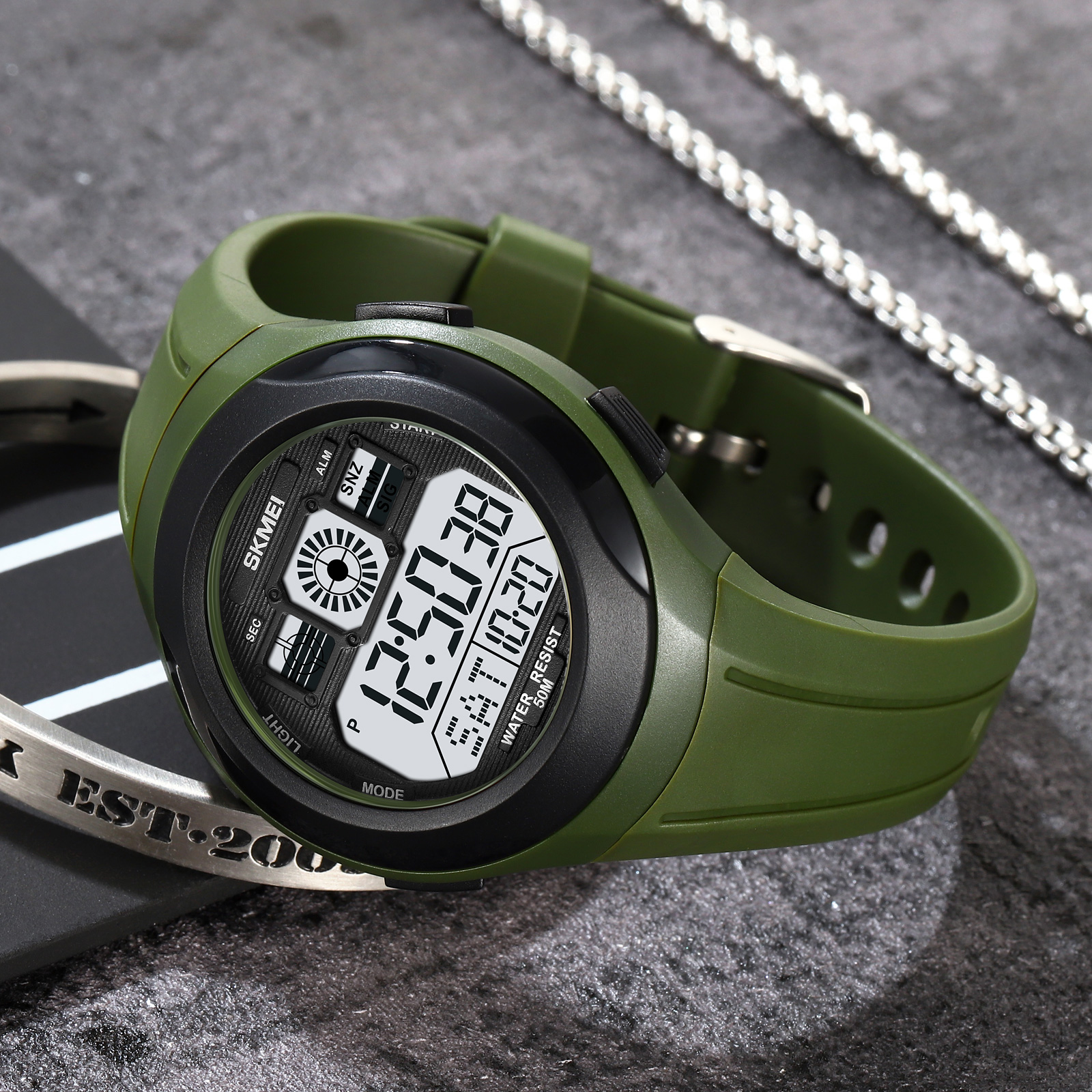 2104主图9 Jam Tangan Pria Skmei 2104 Original analog Sport Watch