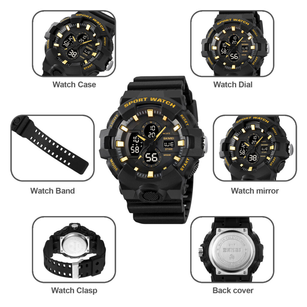 Jam Tangan Pria Skmei 2117 Original analog Sport Watch