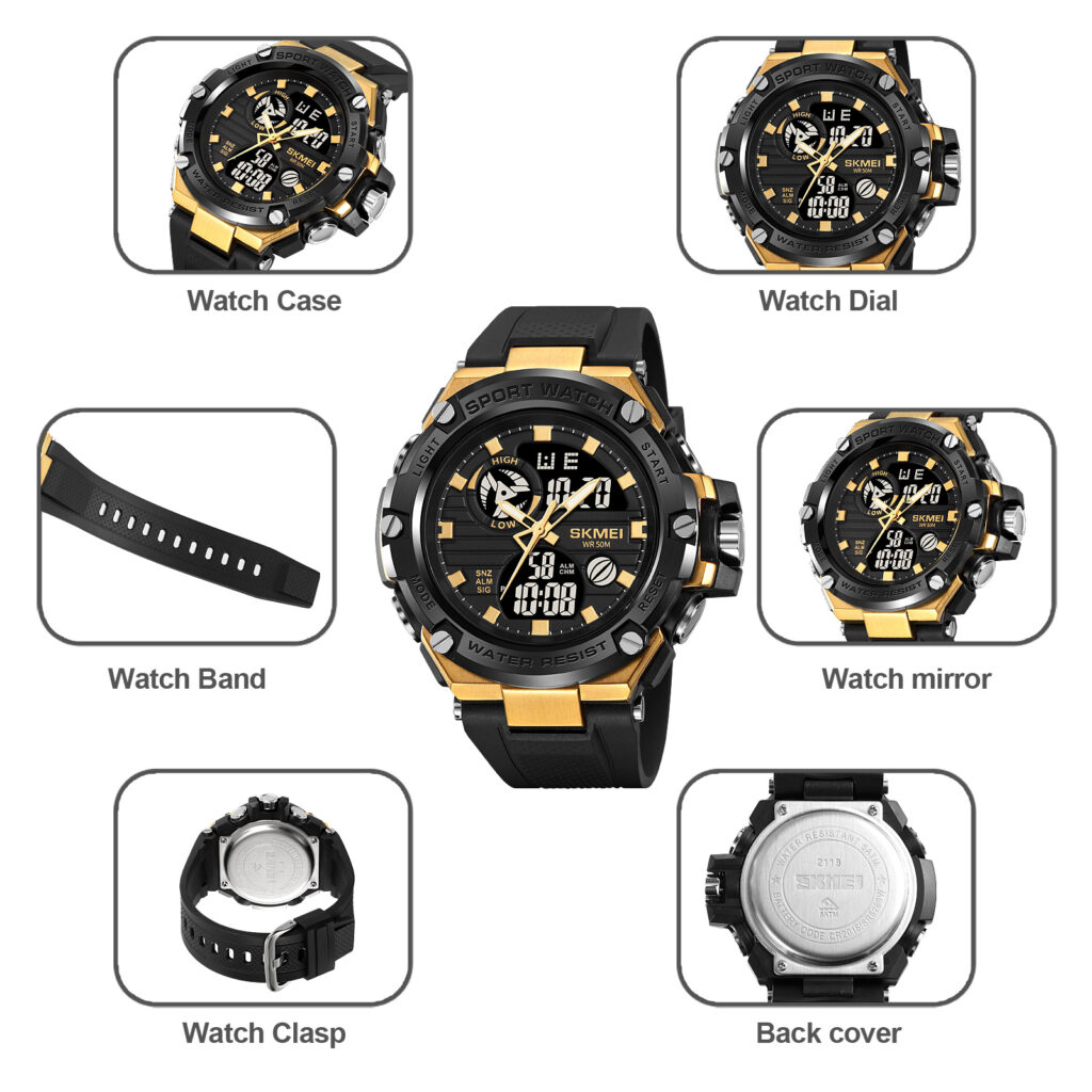 Jam Tangan Pria Skmei 2119 Original analog Sport Watch