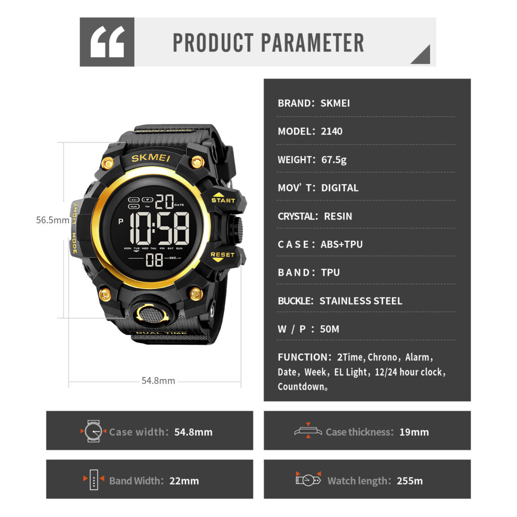 Jam Tangan Pria Skmei 2140 Original analog Sport Watch