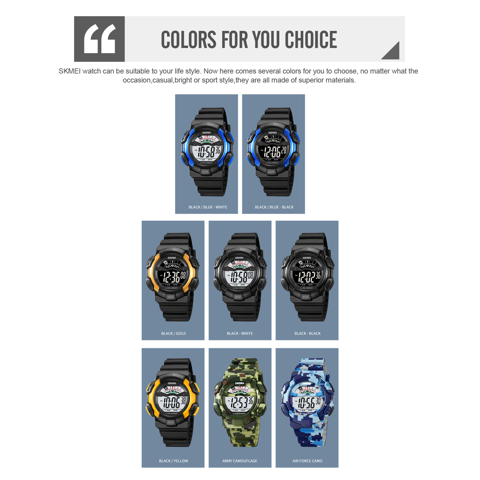 2153主图26 Jam Tangan Pria Skmei 2153 Original analog Sport Watch