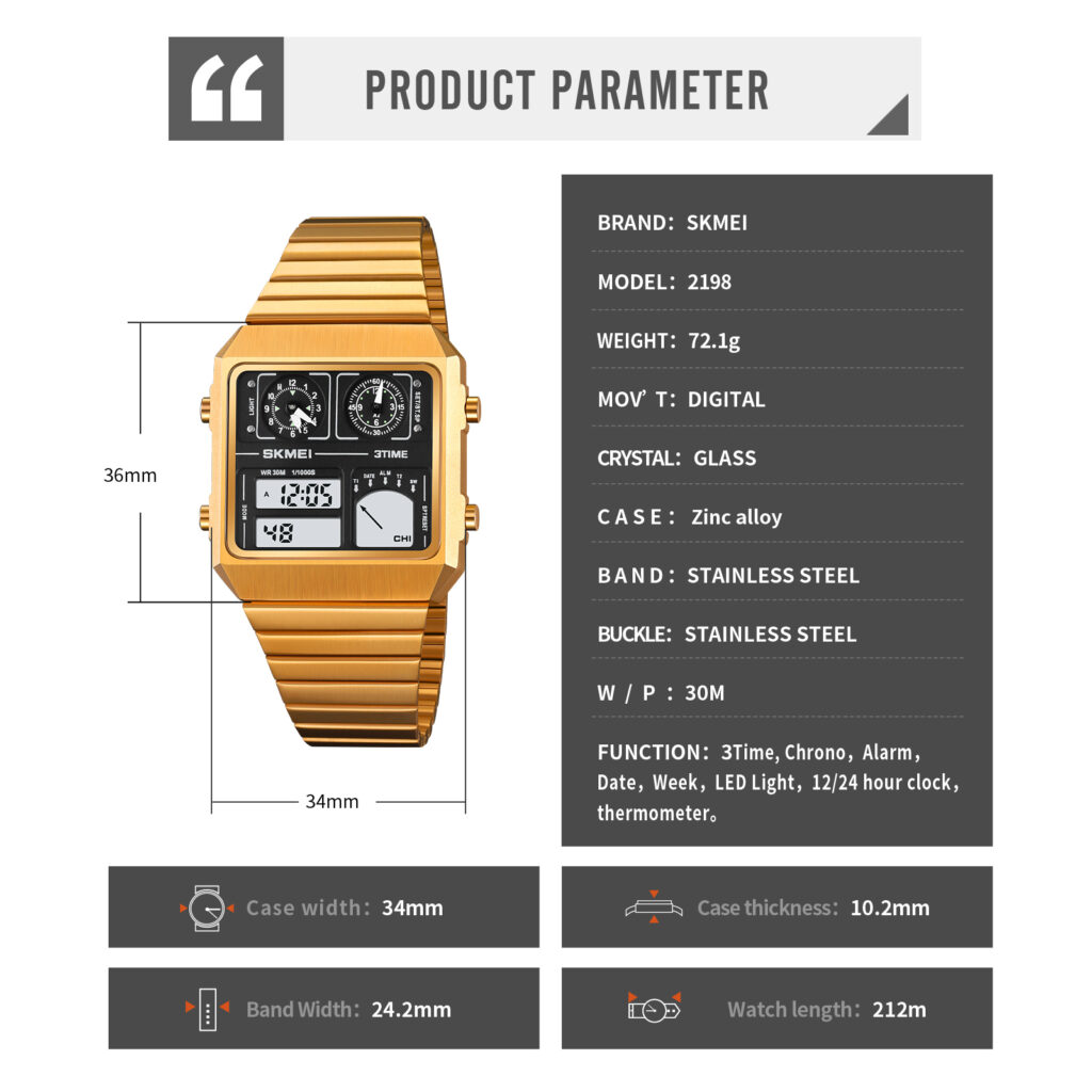 Jam Tangan Pria Skmei 2198 Original analog Sport Watch