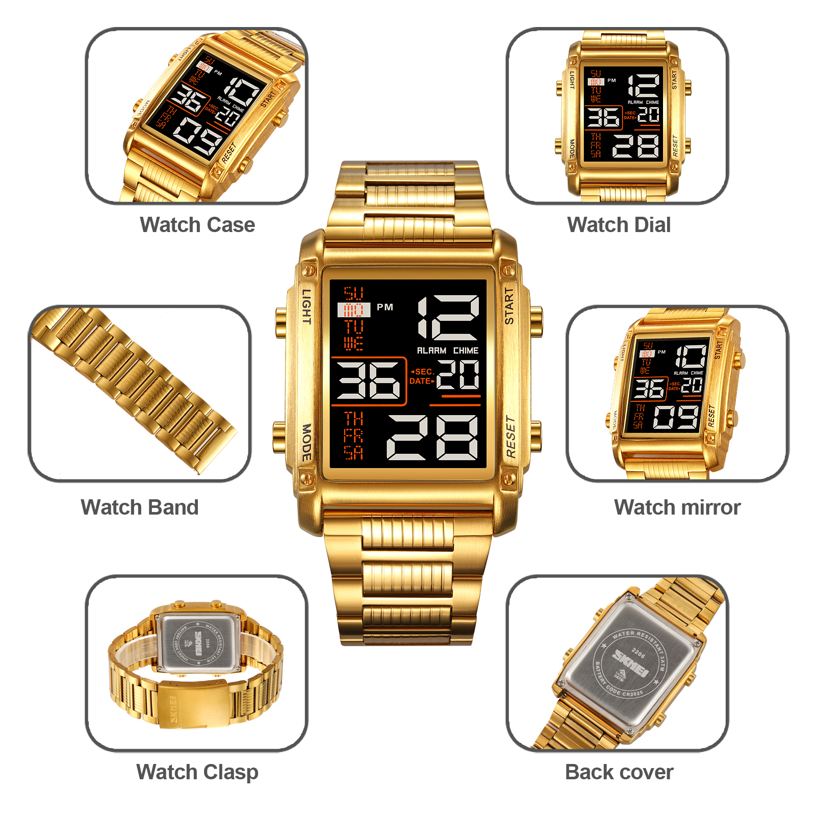 2206主图19jpg Jam Tangan Pria Skmei 2206 Original analog Sport Watch