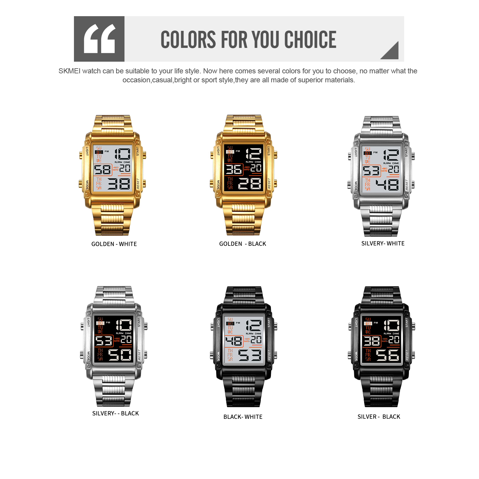 2206主图21 Jam Tangan Pria Skmei 2206 Original analog Sport Watch