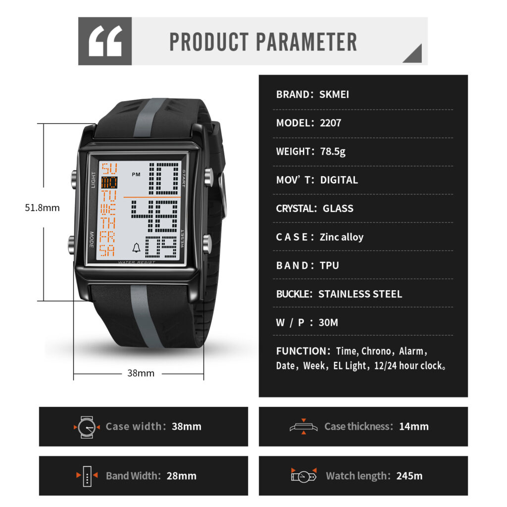 Jam Tangan Pria Skmei 2207 Original analog Sport Watch