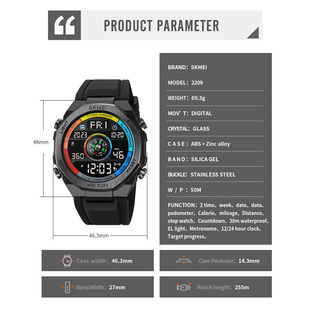 Jam Tangan Pria Skmei 2209 Original analog Sport Watch