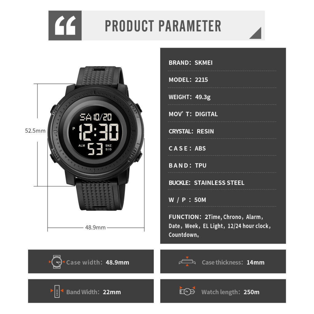 Jam Tangan Pria Skmei 2215 Original analog Sport Watch