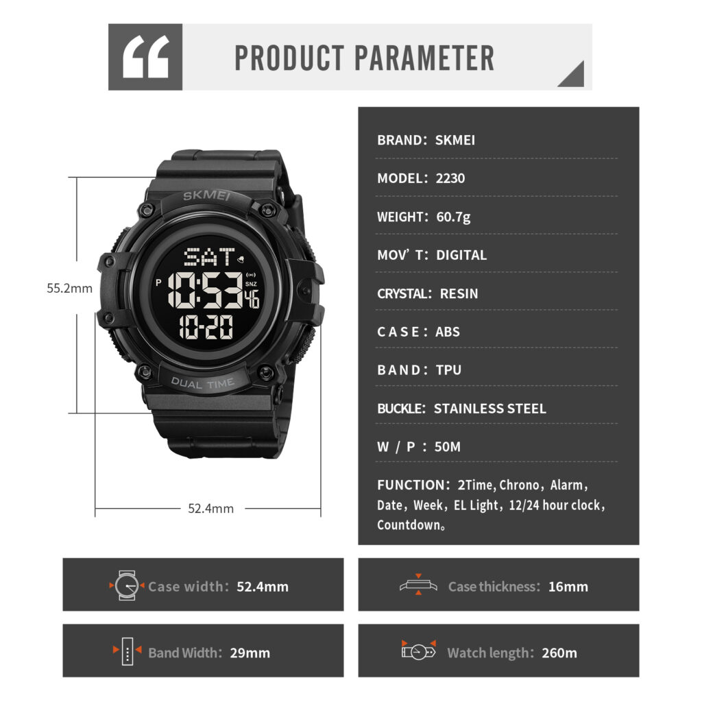 Jam Tangan Pria Skmei 2230 Original analog Sport Watch