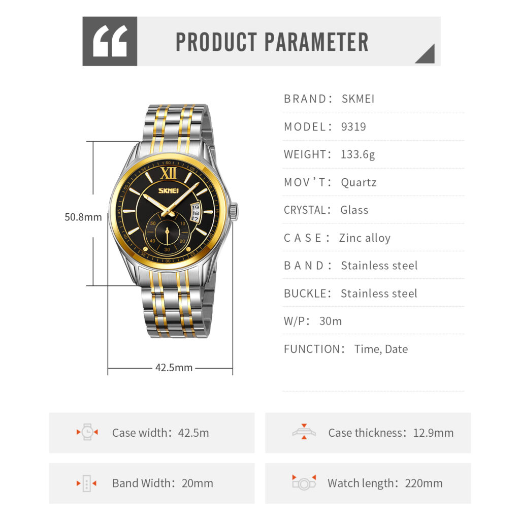 Jam Tangan Pria Skmei 9319 Original analog Sport Watch
